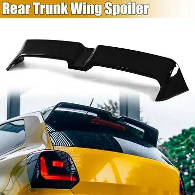 For Volkswagen VW Polo 6R 6C 2009-2017 Rear Roof Trunk Spoiler Wing Lip Black • $135.47