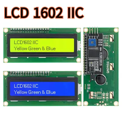 1602 LCD IIC 16x2 Display Module Blue Yellow Screen For Arduino ESP8266 ESP32 Pi • $3.26