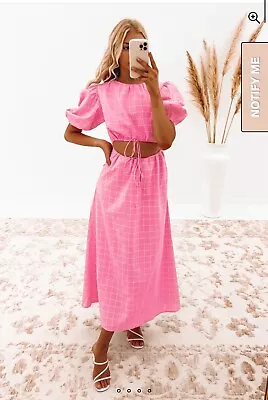 Jean Jail - Baylee Maxi Dress Pink - Size 12 RRP $90  • $24.99