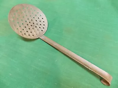 Vintage Unmarked Strainer Ladle Skimmer. Primitive Kitchen Decor. • $9.99