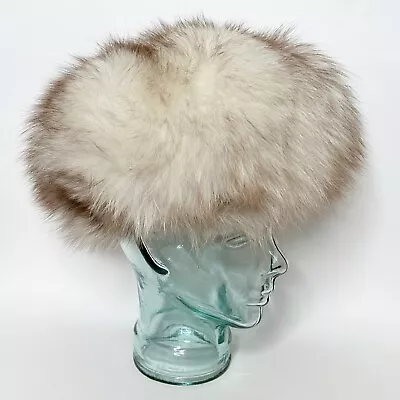 Vintage Fox Fur Hat Size Size 20 3/5” Made In Canada Women’s • $59.95