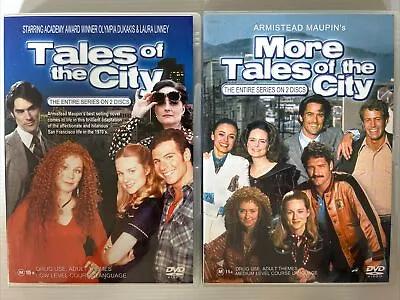 Tales Of The City Entire Series & More Tales From The City DVDs VGC R0 FREE POST • $32.11