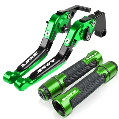 For Kawasaki ZX6R ZX 6R Motorcycle Adjustable Brake Clutch Levers Handlebar Grip • $53.99