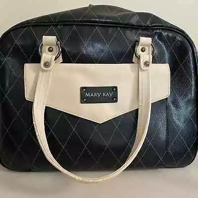 Mary Kay Large Tote-Overnight-Carry On-Consultant-Organizer-Black/Beige Bag • $14