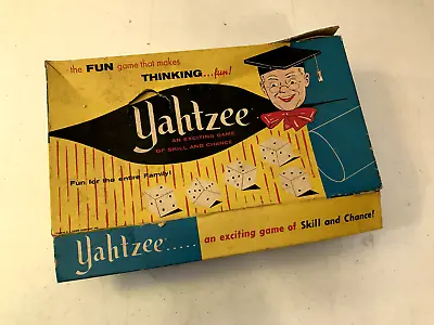 Vintage Yahtzee Game 1961 (Original Instruction Book) • $9.99