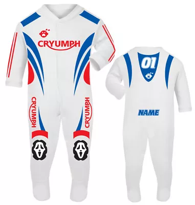 2017 Cryumph Baby Biker Race Sleep Suit • £22.95