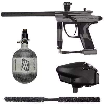 NEW Kingman Spyder Fenix Competition Paintball Gun Package Kit - Grey W/ 48/4500 • $382.84