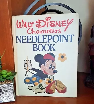 Vtg Disney Needlepoint Patterns 1st 1976 Mickey Cheshire Dumbo Bambi Book Donald • $29.99