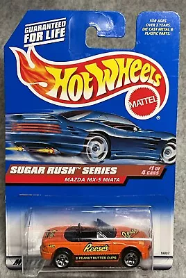 1998 Hot Wheels Sugar Rush 1/4 Reese’s Mazda MX-5 Miata #741 • $3.50