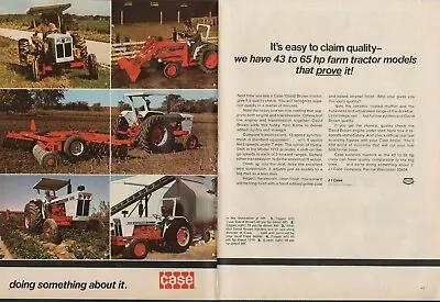 1975 2pg Print Ad Of Case David Brown Model 1210 995 885 990 Farm Tractor • $9.99