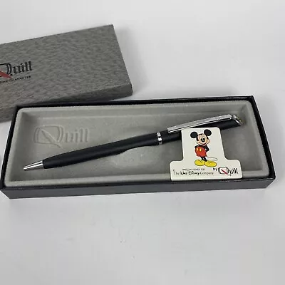 Vintage 90’s Quill Disney Mickey Mouse Matte Black Pen With Original Box NOS • $34.99