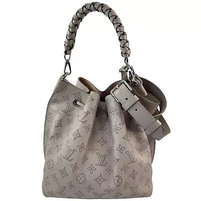 Authentic Estate Louis Vuitton Muria Mahina Leather Bucket Bag • $2639