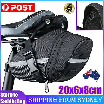 Bike Seat Waterproof Bags Bicycle Storage Saddle Bag Cycling Rear Pouch Outdoor • $13.45