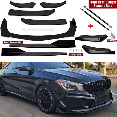 For Mercedes-Benz Front Rear Bumper Lip Spoiler Splitter Body Kit Side Skirt • $55.99