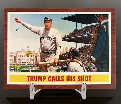 Topps 1962 DONALD TRUMP As Babe Ruth - Yankees Baseball Card - Custom Art • $3.99