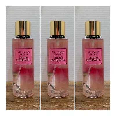 Victoria's Secret CHERRY BLOSSOMING Fragrance Mist ~ 8.4 Fl.oz. ( Lot Of 3 ) • $74.99
