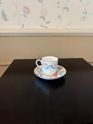 Montrose By Minton Smooth China Hand Painted Porcelain Tea Cup & Saucer ENGLAND • $35