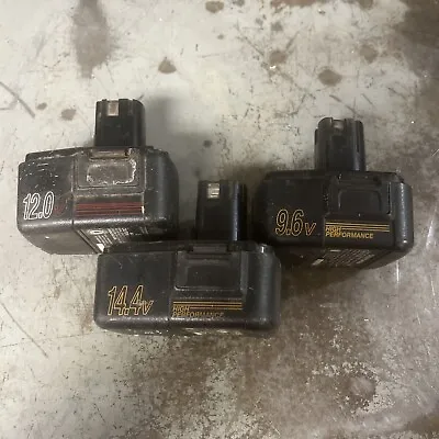 GENUINE CRAFTSMAN 14.4V & 9.6v HIGH PERFORMANCE BATTERY AND 12.0v (FOR PARTS) • $5