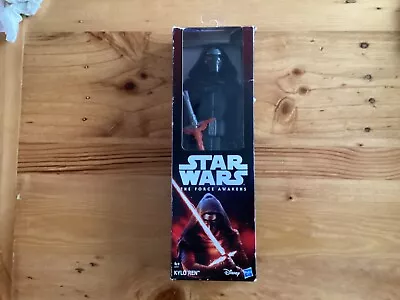 Star Wars The Force Awakens Kylo Ren 12  Figure With Sword Boxed • £10