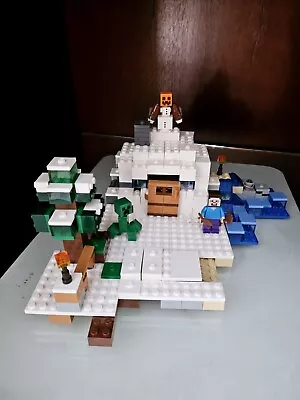 #21120 The Snow Hideout Lego Minecraft 2015 No Box No Manual Complete Pieces • $15