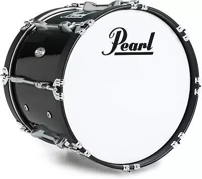 Pearl Finalist Marching Bass Drum - 18 X 14 Inch - Midnight Black • $589.95