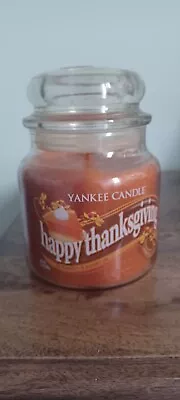 Yankee Candle Happy Thanksgiving Swirl Medium Jar Rare • £27