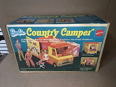 Vintage Mattel 1970 Barbie Country Camper Vehicle With Box • $84.99