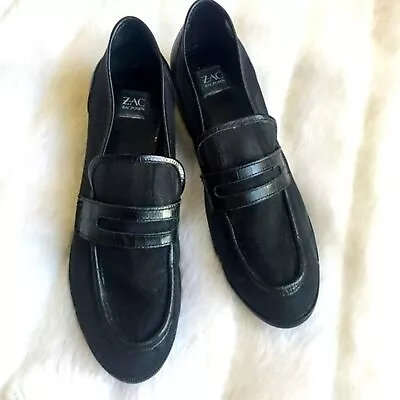 ZAC Posen Ailsa Black Mesh Loafer Size 8.5 • $29.99