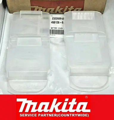 4X Genuine Makita Battery Protective Plastic Safety Dust Cover Fits 450128-8 • £6.96