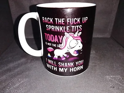 1 X 11oz Ceramic Mug - Unicorn Sprinkle - Black • $10