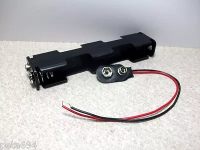 6 Volt DC  Battery Holder 4 X AA  Cells ( 28-12570 ) NEW B20 • $2.58