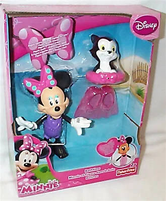 Disney Minnie Mouse And Figaro Bathtime Play Set Fisher Price New • £14.95