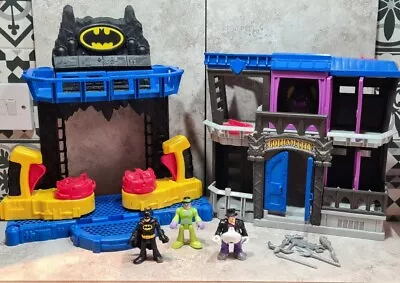 Imaginext Battle Batcave & Gotham City Jail With Figures & Accessories • £24.99