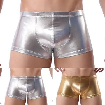2021 New Fashion High Quality Shorts Tight Mens Metal Trunks Underpant • £6.98