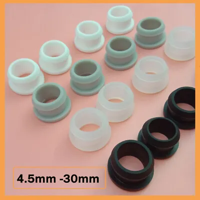 Wiring Grommets Silicone Rubber Open Grommet Plug Cable Hole Bungs 4.5mm To 30mm • £1.74