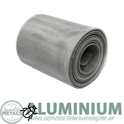 10 Metre Insect Mesh Rolls | Aluminium Fly Screen Mesh | Bug & Insect Protection • £12.46