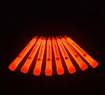 $9.99 • Buy Glow Sticks Bulk 6  Orange Neon 25 Pcs/Bag Premium Wholesale Emergency Lights