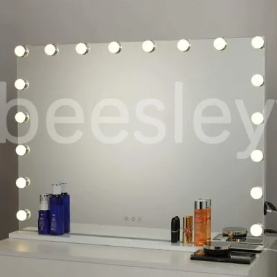 80x60CM Extra Large Hollywood Vanity Make Up Mirror With Lights 17 LED Light Up • £79.80