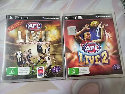 AFL Live Game Of The Year Edition & AFL Live 2 PlayStation 3 PS3  • $30