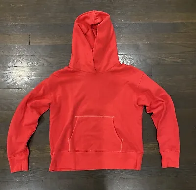 J Crew Pullover Hoodie Womens Medium Red Sweatshirt  • $29.99