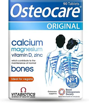 Vitabiotics Osteocare Original Tablets - 90 Tablets Bone Health Formula Vegan • £11.99