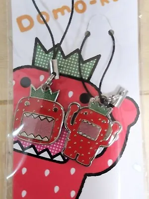 Strawberry Domo-kun Strap Keychain 15th Anniversary New Japan • $45.98