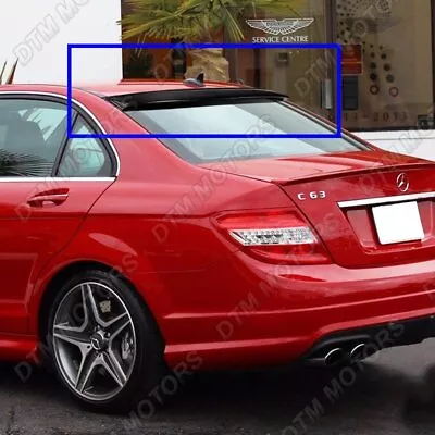 For 2008-2014 Mercedes C-Class Sedan W204 Carbon Fiber Rear Window Roof Spoiler • $129.99