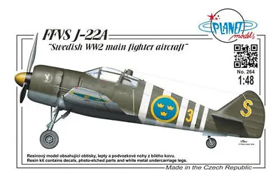 1/48 Plant Models FFVS J-22A Swedish WW2 Main Fighter Aircraft • $75.67