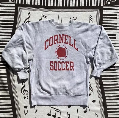 Vintage Champion Reverse Weave Sweatshirt Size XL Cornell Soccer • $149.99