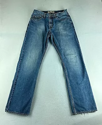Wrangler Mens Jeans Blue Tag Size 32x34 (30x33) Relaxed Bootcut Medium Wash • $18.78