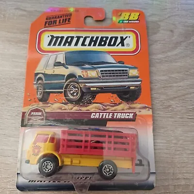 Matchbox 1/64 Diecast Farm Yellow Cattle Truck • $7