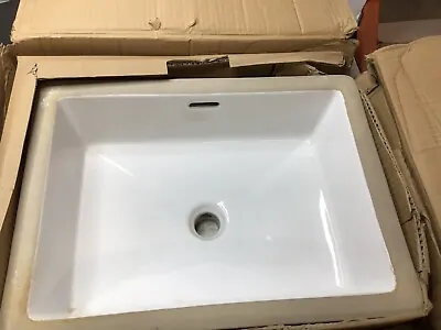 Signature Hardware Destin 16  Vitreous China Undermount Bathroom Sink White • $59.98