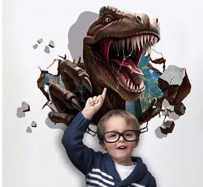 3D Dinosaur T-rex Removable Wall Stickers Decal Kids Bed Room Home Decor USA • $12.59