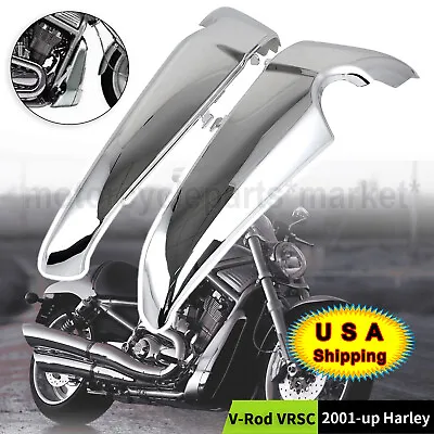 $122.53 • Buy ABS Radiator Side Covers Shroud Fairing Panels Fit For Harley V-Rod VRSCAW 01+